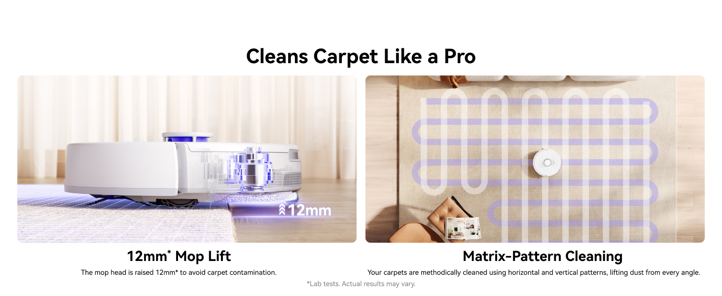 Robot Vacuum Cleaner with Deep Carpet Cleaning