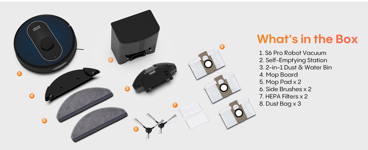 self emptying robot vacuum and mop