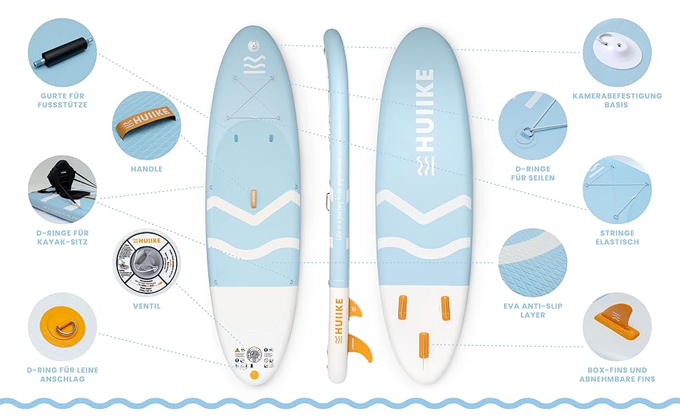 Paddle board mit allem. was Sie brauchen