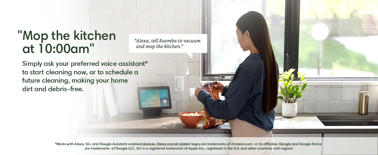 Mop the kitchen at 10:00am