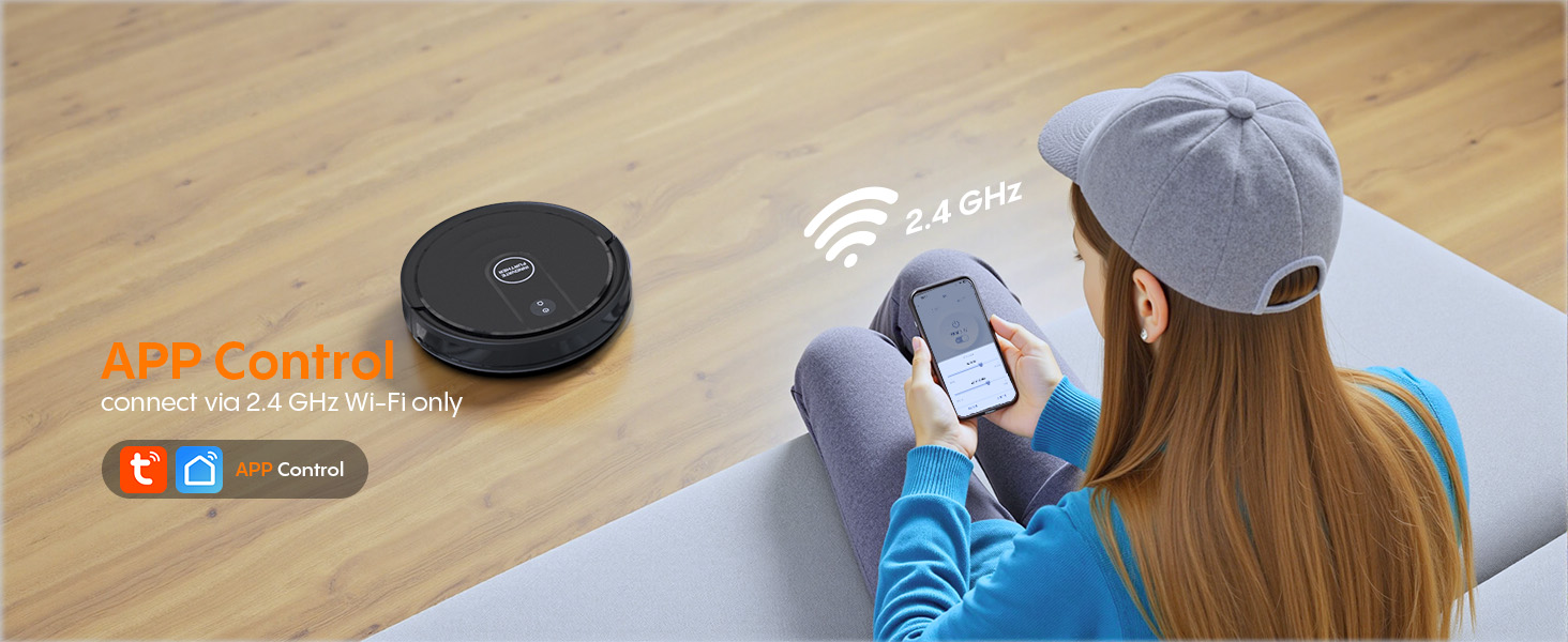 APP Control via 2.4 GHz WiFi Only