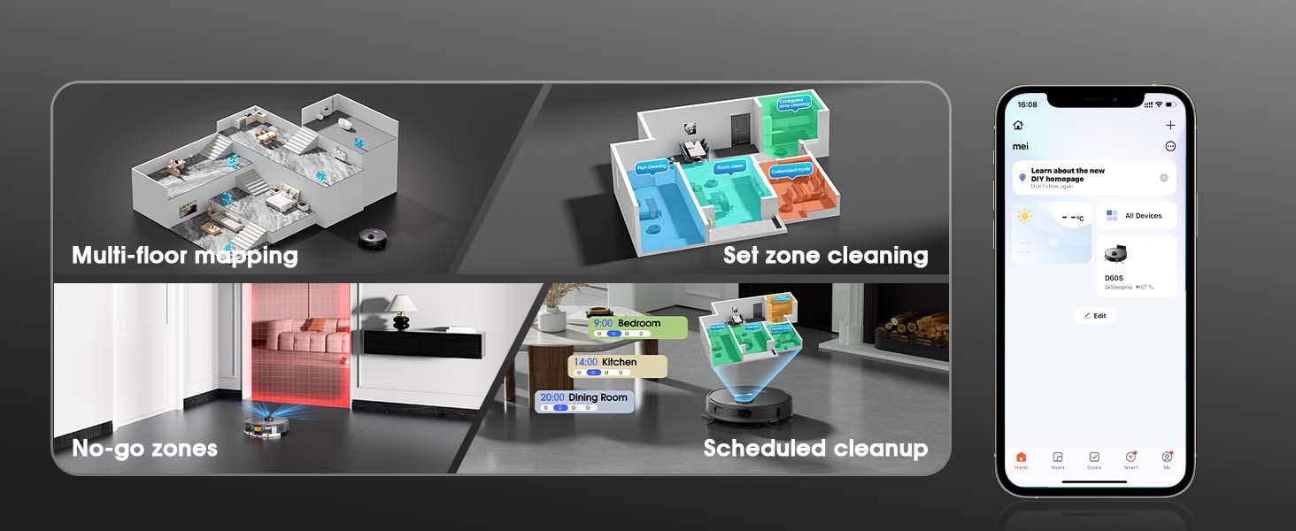 9-robot vacuum via app 9