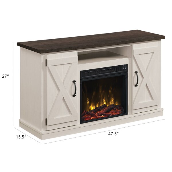 Lorraine TV Stand for TVs up to 55" with Fireplace Included